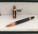 Fake Mont Blanc Starwalker Midnight Rollerball Pen Rose Gold Trim